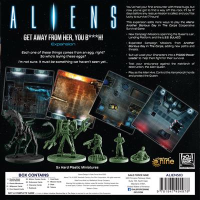 Aliens Board Game: Get Away From Her, You B***h!