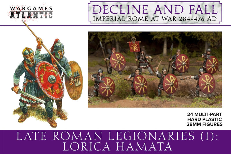 Wargames Atlantic - Late Roman Legionaries: Lorica Hamata 24x 28mm Late Roman Troops