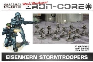 Wargames Atlantic - Iron Core Universe: Eisenkern Stormtroopers - 20x 28mm sci-fi troops