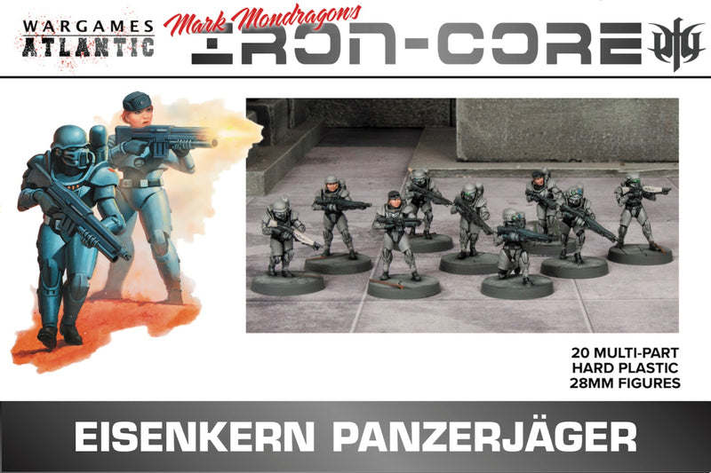 Wargames Atlantic - Iron Core Universe: Eisenkern Panzerjager - 20x 28mm Sci-Fi Troops