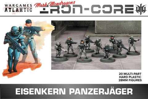 Wargames Atlantic - Iron Core Universe: Eisenkern Panzerjager - 20x 28mm Sci-Fi Troops