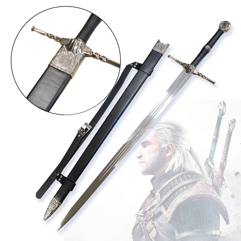 The Witcher 3 Geralt Of Rivia Steel Sword with Engravings