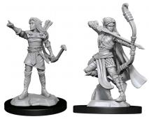Miniature - Unpainted Female Elf Ranger
