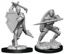 Miniature - Unpainted Male Warforged Fighter