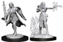 Miniature - Unpainted Female Multiclass Warlock Sorcerer