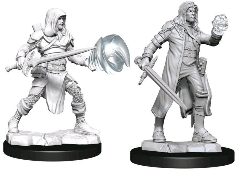 Miniature - Unpainted Multiclass Male Fighter Wizard