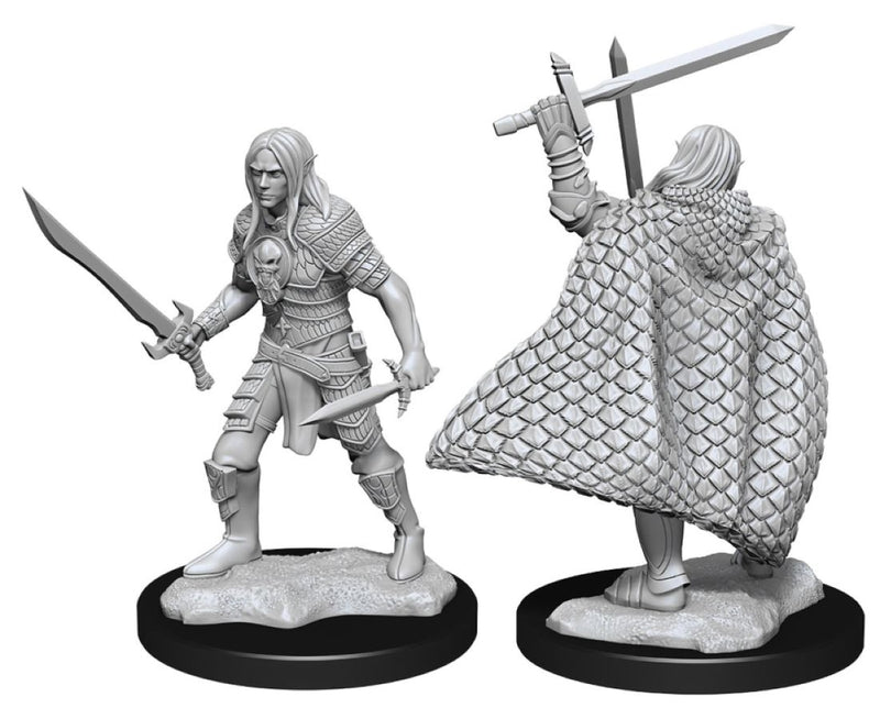 Pathfinder - Unpainted Elf Fighter Male