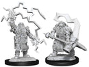 Miniature - D&D - Unpainted Dwarf Cleric Male