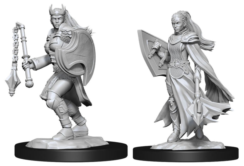 Miniature - D&D - Unpainted Kalashtar Cleric Female