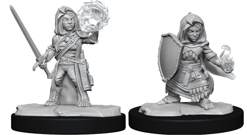 Pathfinder - Unpainted Halfling Cleric Female