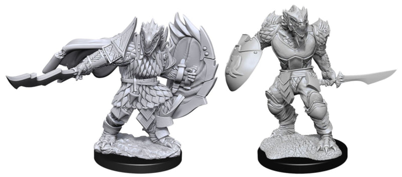 D&D - Unpainted Dragonborn Fighter Male