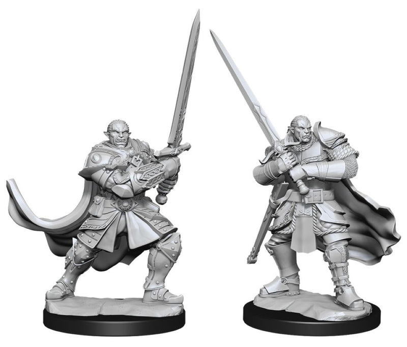 D&D - Unpainted Half-Orc Paladin Male