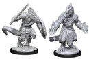 D&D - Unpainted Lizardfolk Barbarian & Cleric
