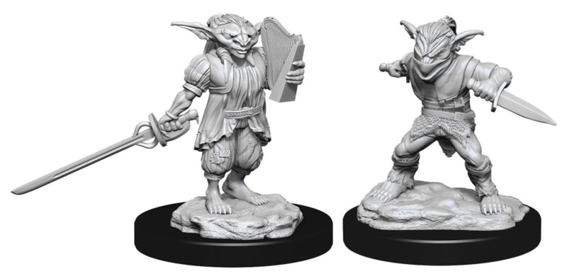 D&D - Unpainted Goblin Rogue Male & Bard Female