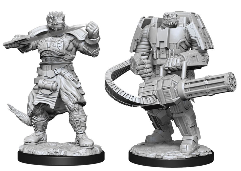 Starfinder - Unpainted Vesk Soldier