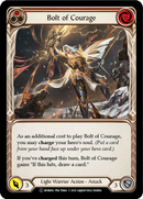 Bolt of Courage (Red) (Rainbow Foil) [U-MON042-RF] Unlimited Rainbow Foil