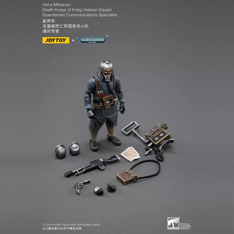 Space Marine Miniatures: 1/18 Scale Death Korps of Krieg Veteran Squad Guardsman Comm Specialist