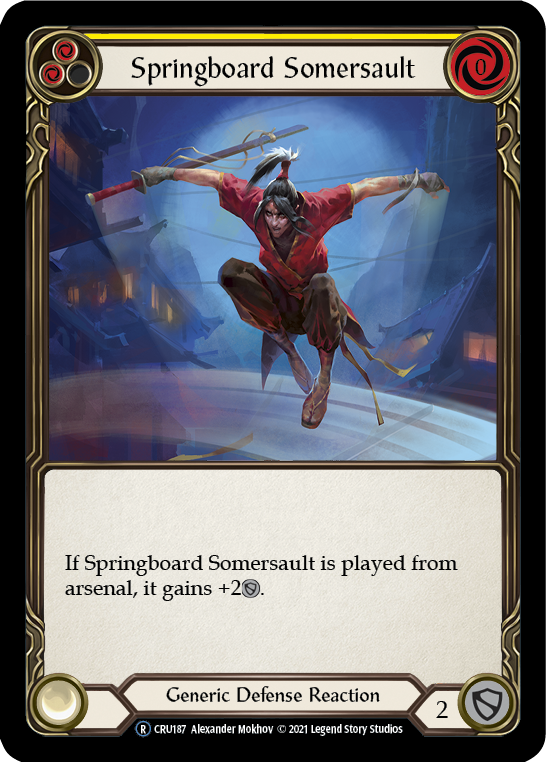 Springboard Somersault (Rainbow Foil) [CRU187-RF] Unlimited Rainbow Foil