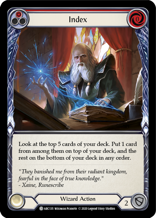 Index (Red) [ARC135] Unlimited Rainbow Foil