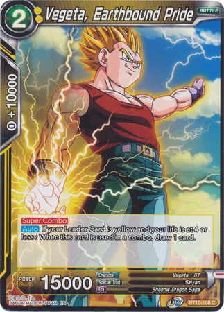 Vegeta, Earthbound Pride [BT10-106]