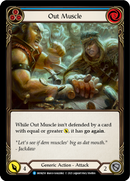 Out Muscle (Blue) (Rainbow Foil) [MON250-RF] 1st Edition Rainbow Foil