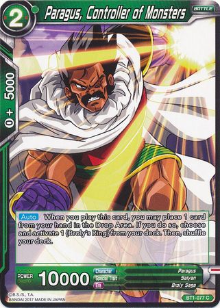 Paragus, Controller of Monsters [BT1-077]