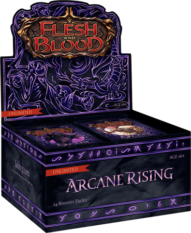 Flesh and Blood Arcane Rising UNLIMITED Booster Display