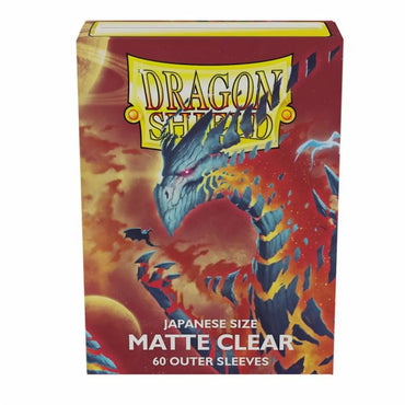 Sleeves - Dragon Shield - Box 60 - Matte Clear Outer Sleeves (Japanese Size)