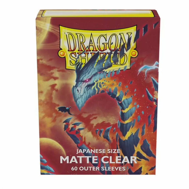 Dragon Shield - Sleeves - Box 60 - Matte Clear Outer Sleeves (Japanese Size)