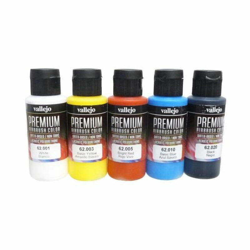 Vallejo - Premium Colour - Basic Opaque 5 Colour Set