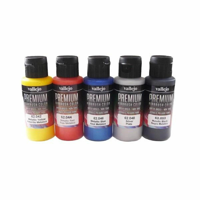 Vallejo - Premium Colour - Metallic 5 Colour Set