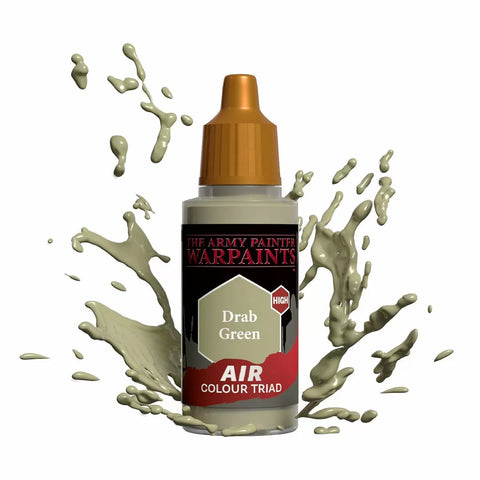 Army Painter - Warpaints - Air Drab Green Acrylic Paint 18ml
