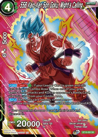 SSB Kaio-Ken Son Goku, Might's Calling [BT16-050]