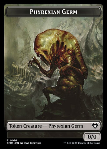 Human Soldier // Phyrexian Germ Double-Sided Token [Commander Masters Tokens]