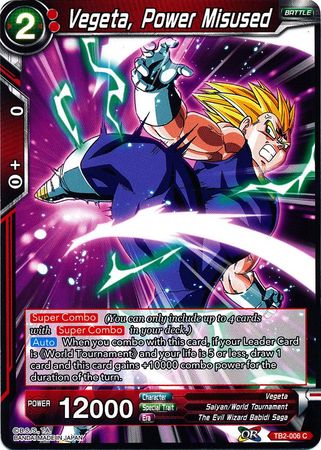 Vegeta, Power Misused [TB2-006]