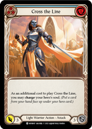 Cross the Line (Blue) (Rainbow Foil) [MON047-RF] 1st Edition Rainbow Foil