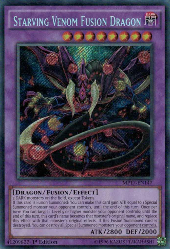 yugioh starve venom fusion dragon deck Starving Dragon, Four Heavenly Dragons this cards name becomes that monsters original name Predaplant Starving Venom Dragon Deck
