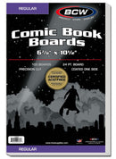 BCW Comic Book Backing Boards (6 7/8 X 10 1/2) (100 Boards Per Packs)