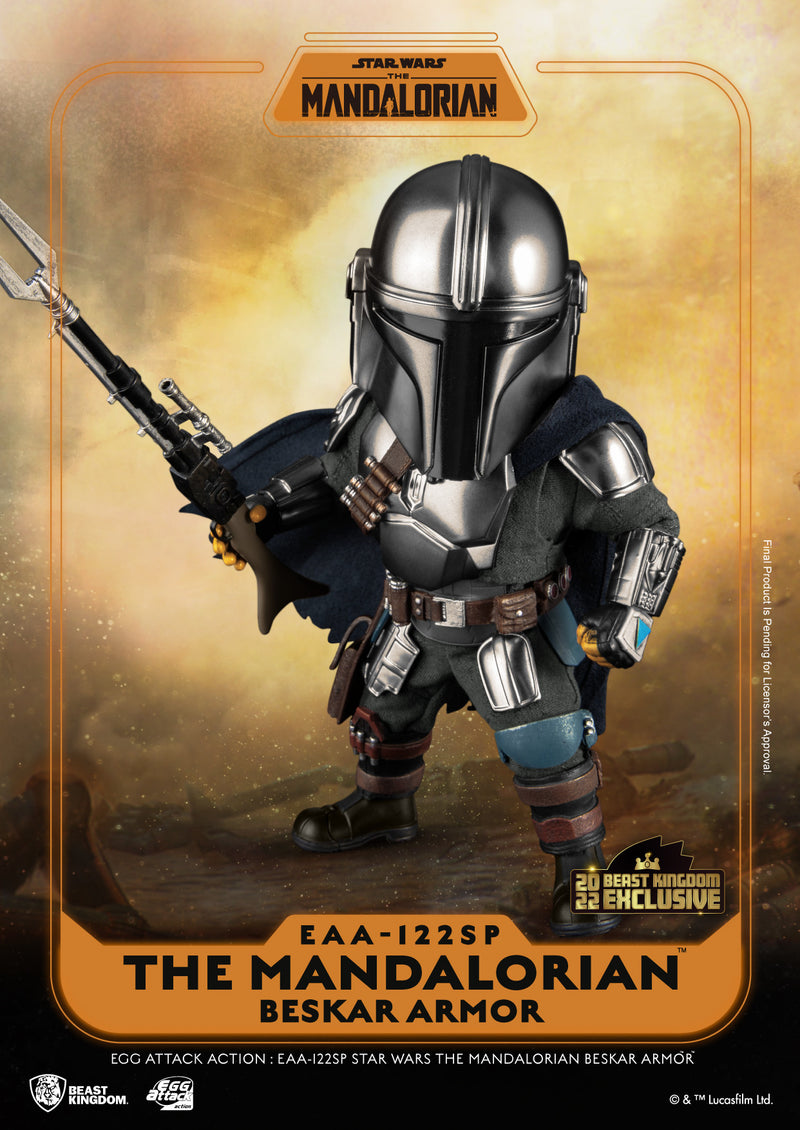 Beast Kingdom Egg Attack Action Star Wars the Mandalorian Beskar Armor (2022 EVENT EXCLUSIVE)