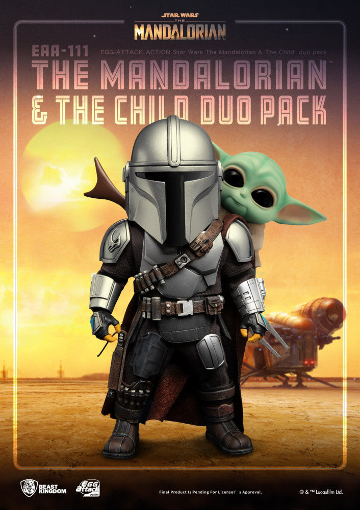 Beast Kingdom Egg Attack Action Star Wars the Mandalorian & The Child Duo Pack