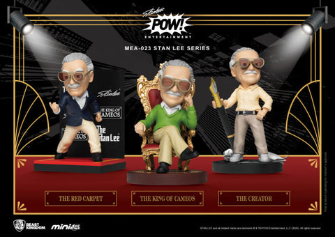 Beast Kingdom Mini Egg Attack Stan Lee (Creator, King of Cameos, Red Carpet) (3 in the Assortment)