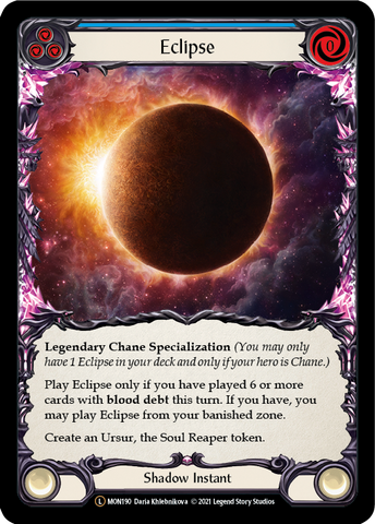 Eclipse (Rainbow Foil) [U-MON190-RF] Unlimited Rainbow Foil