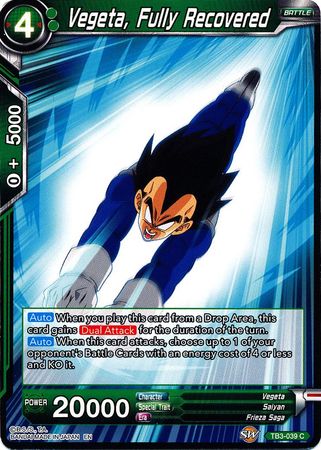 Vegeta, Fully Recovered [TB3-039]