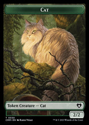 The Monarch // Cat (0030) Double-Sided Token [Commander Masters Tokens]