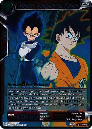 Vegeta, Prepping for Fusion [BT6-009_PR]