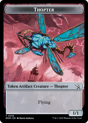 Treasure (20) // Thopter Double-Sided Token [March of the Machine Tokens]