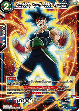 Bardock, Spirit Boost Avenger [EX17-02]