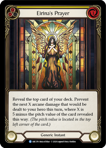 Eirina's Prayer (Yellow) [ARC174] Unlimited Rainbow Foil