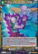 Ginyu, One Last Body Change [BT12-105]