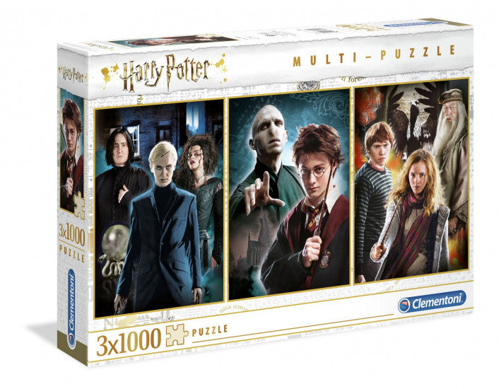 Clementoni Puzzle Harry Potter 3 Pack Puzzle 1,000 pieces each